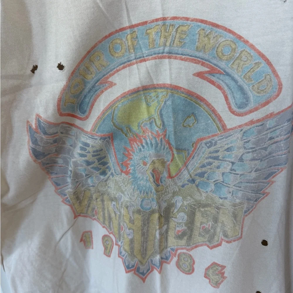 Distressed Van Halen Graphic T-Shirt - Picture 2 of 7